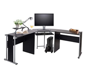 71″ L-Shaped Computer Desk by LUCKYERMORE
