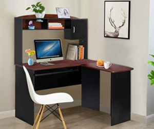 L- Shaped Corner Desk by Tangkula